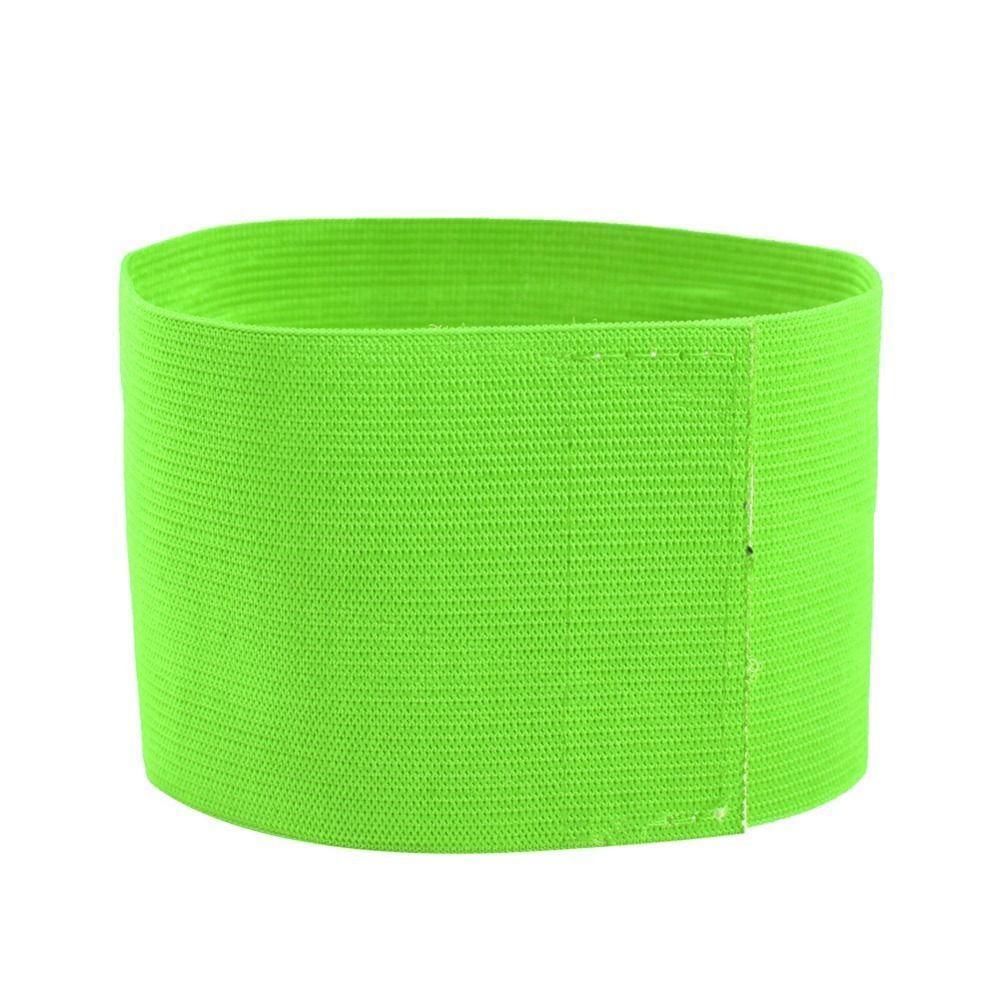 Verstellbare Fußball-Kapitänsbinde, Sichtbarkeit, Kader-Armbinden, Fußball-Armbinden, Mannschaftseinheit, Spieler fluoreszierende grün