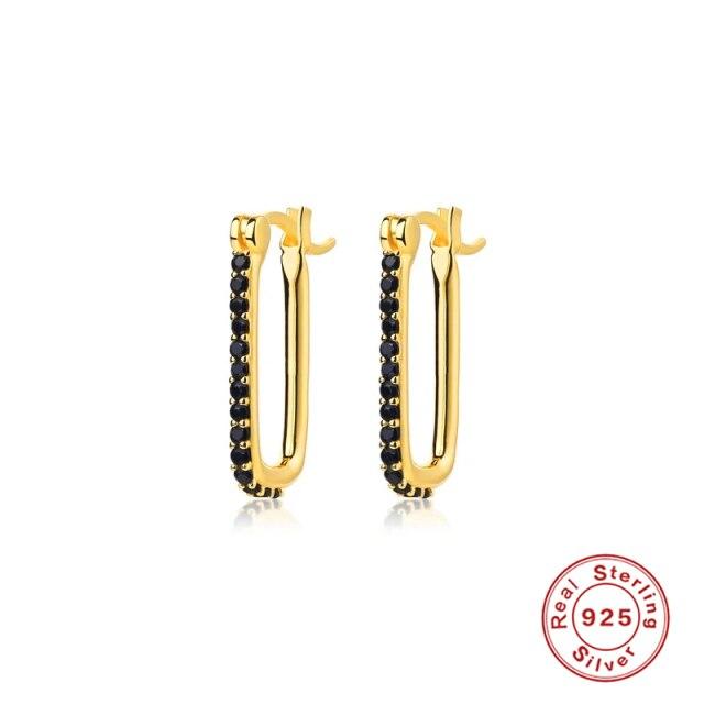 925 Sterling Silber Ohrringe Für Frauen Pendiente Piercing Ohrringe Cz Punk Ohrringe Aretes Luxus Edlen Schmuck Geschenke beige