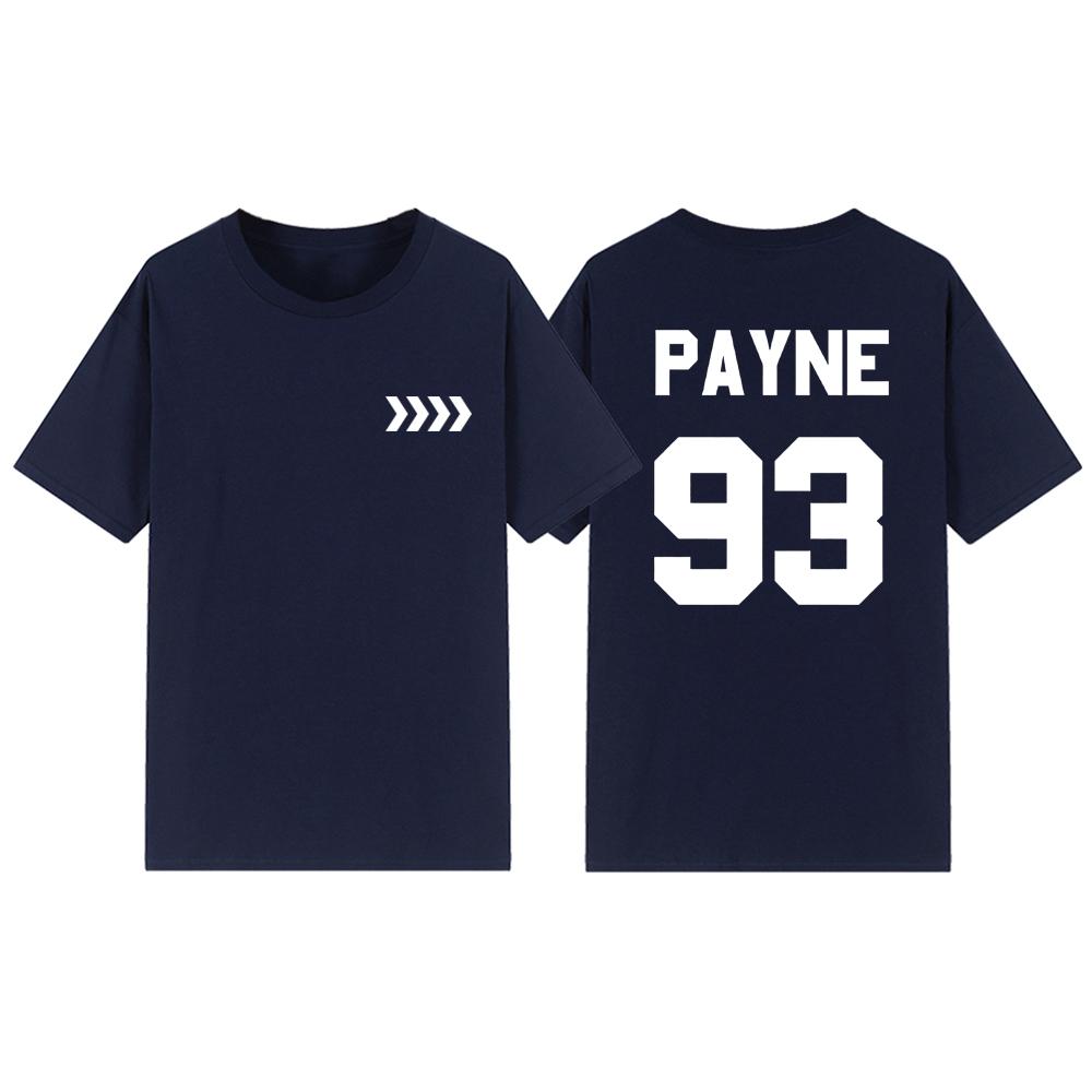 Liam Payne Tribut T Shirts Rapper Payne 93 Merch Kurzarm Frauen T-shirts in Speicher von Liam Payne T-shirt Streetwear T-shirts XXL navy blau