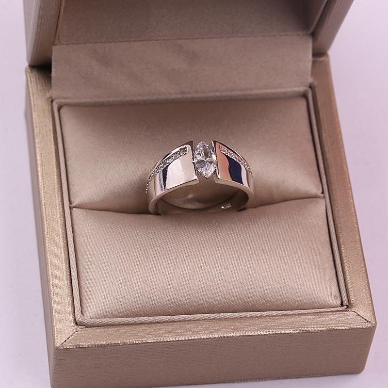 Einzigartiger Stil Kristallfarbe Rosenblütenring Luxus Damen Kleiner Zirkonsteinring Versprechen Verlobungsringe für Frauen 10 gray