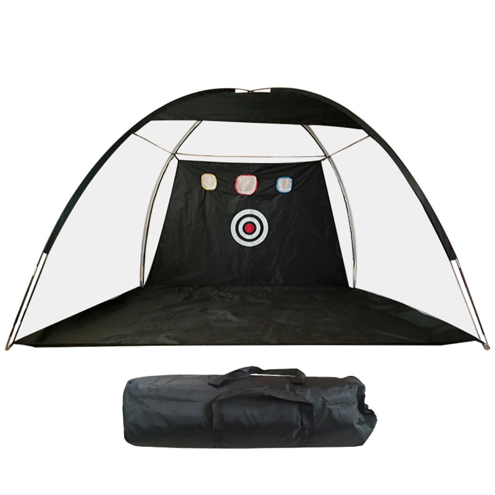 Golf Übungsnetz Golf Schlagnetz Golf Trainingshilfen Golf Abschlagnetz mit Ziel schwarz