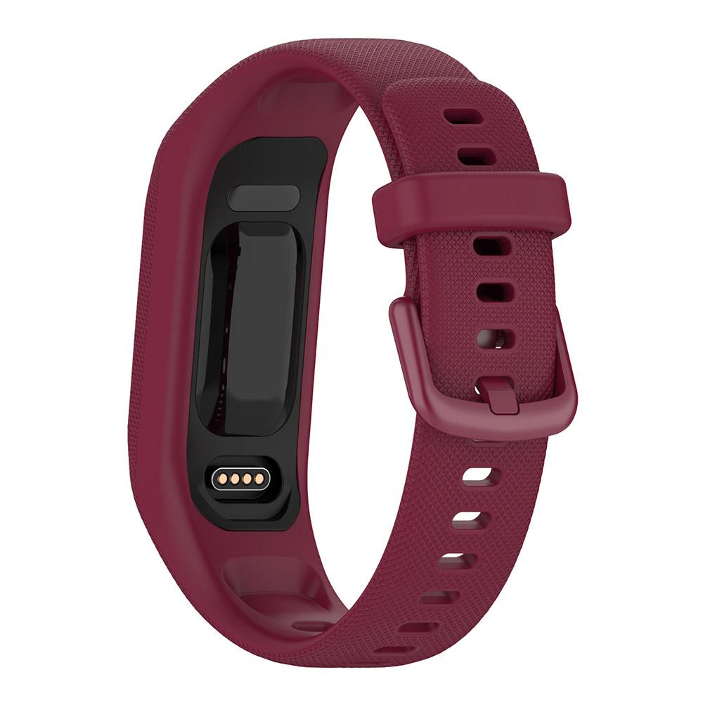 Silikon-Uhrenarmband für Garmin Vivosmart 5 Armband Sport-Uhrenarmband Weiches Armband Ersatzarmband Garmin Vivosmart5 Armband Garmin Vivosmart 5 wein rot