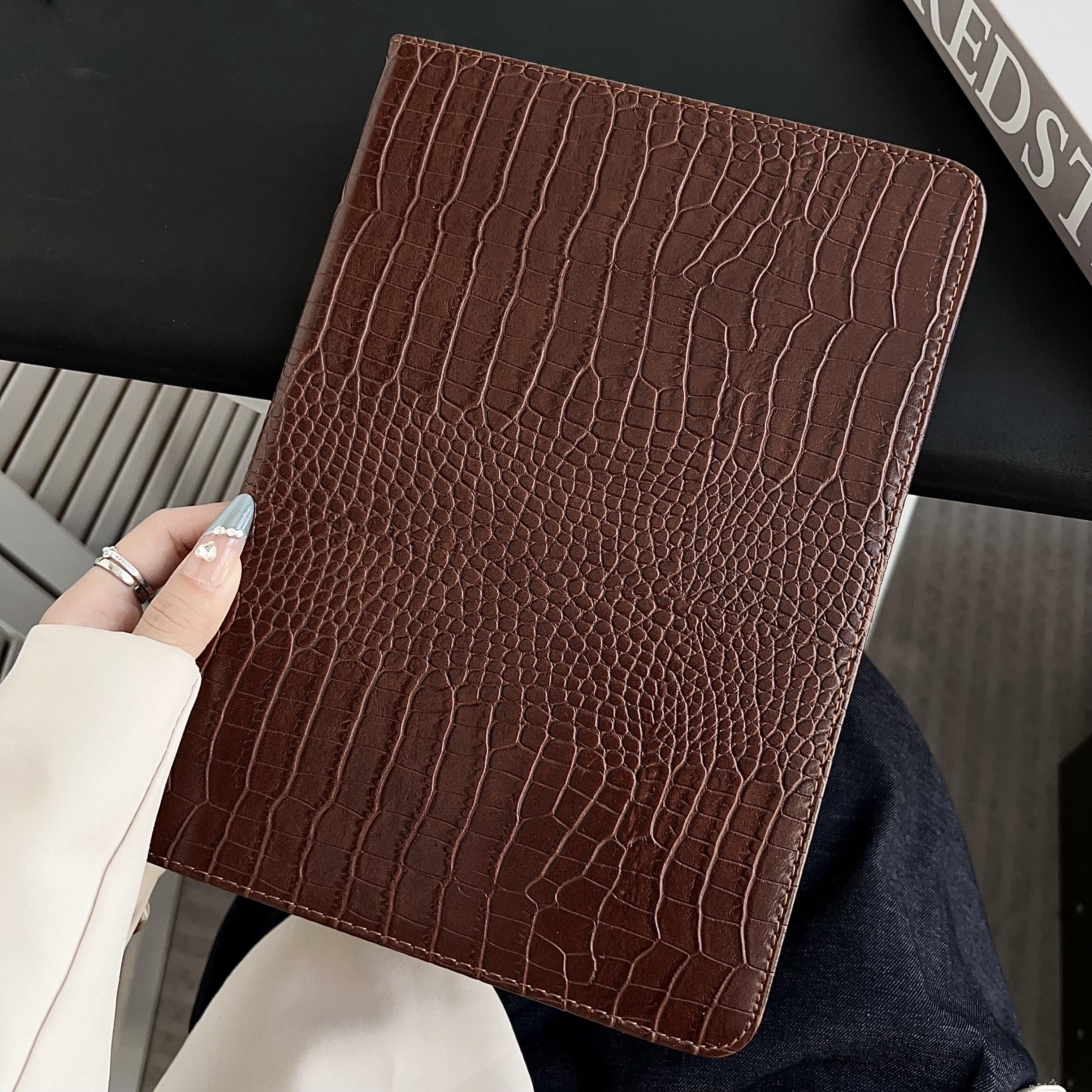 Leder-Tablet-Hülle für iPad Pro 11 /12.9 /13 2018 2020 2021 2022 2025 2024 M5 M4/11 /10.9 /10.2 A16 2025/Air7 M2 Air6 13 Hülle ipad Air(M2)13 2024 braun