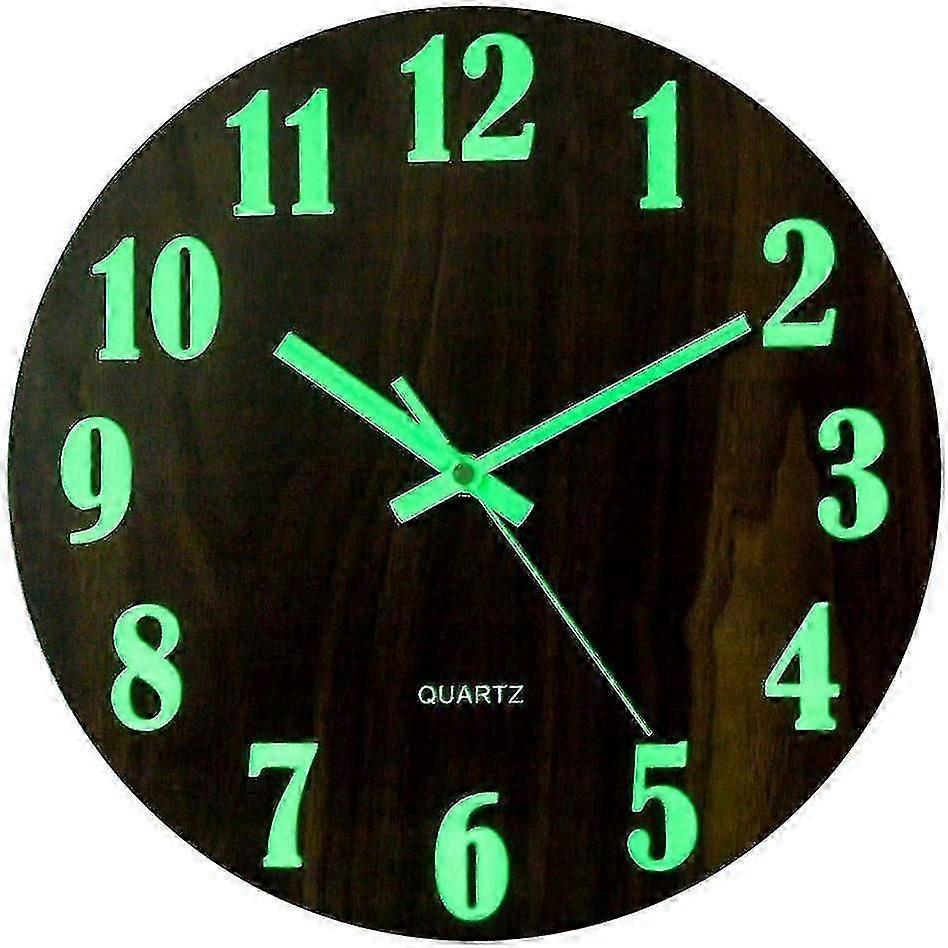 2025 Neue Leuchtende Wanduhr, Moderne Dekorations-Stumme Wanduhr, Großes Zifferblatt mit 30 cm