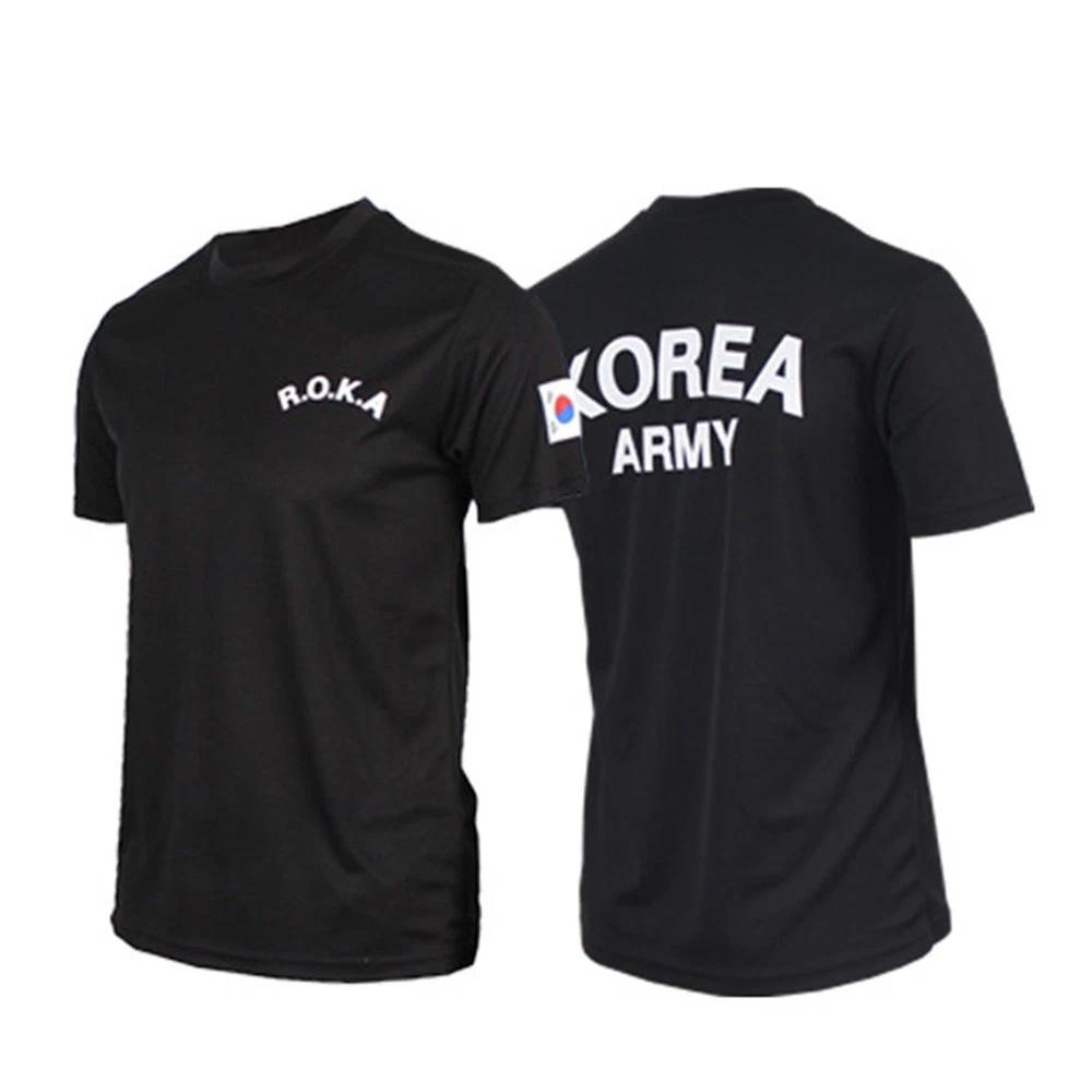 Roka Roka Korea Armee Unisex Hemd 2026 Sommer Unisex Neues Baumwoll Atmungsaktiv Republik Korea Armee Militär Enthusiast T-Shirt M black
