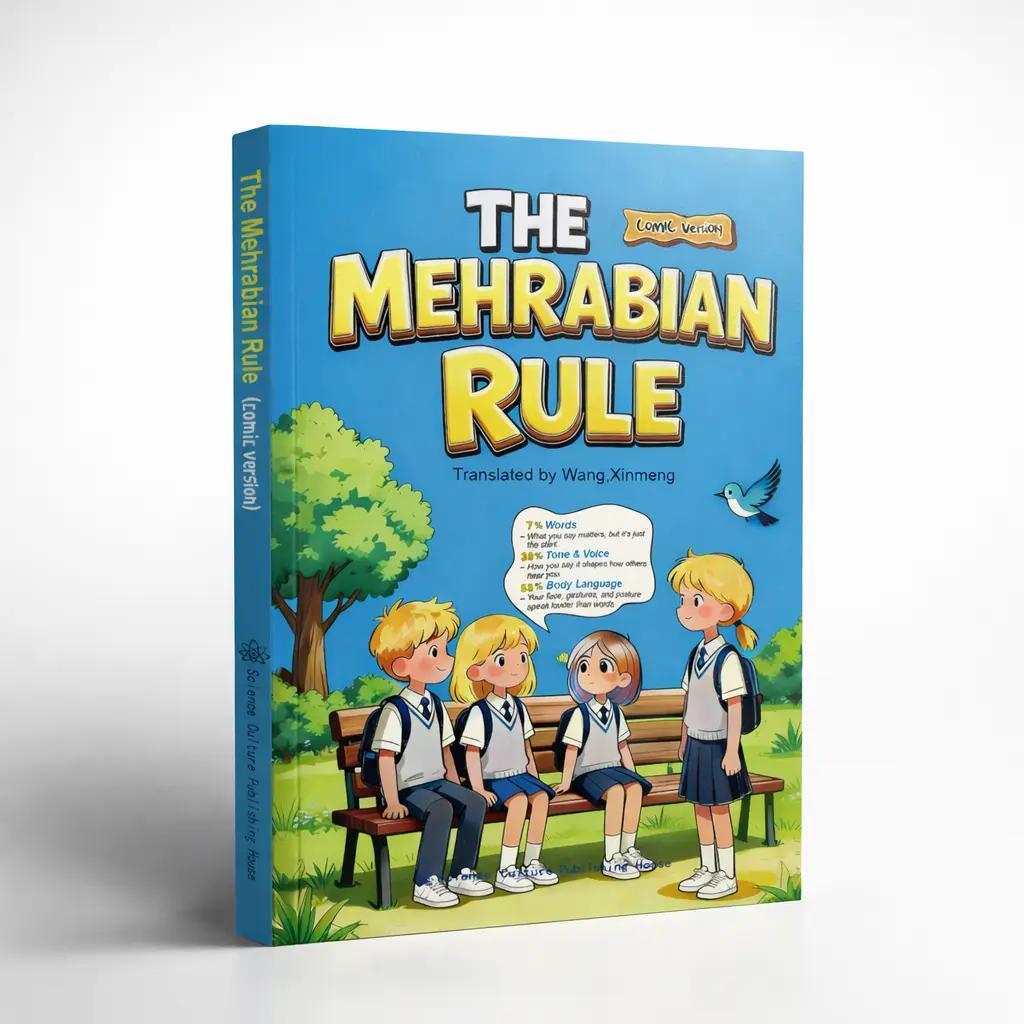 Die Mehrabian-Regel (Comic-Version) – Buch über Körpersprache & Kommunikationsfähigkeiten für Kinder & Jugendliche blue