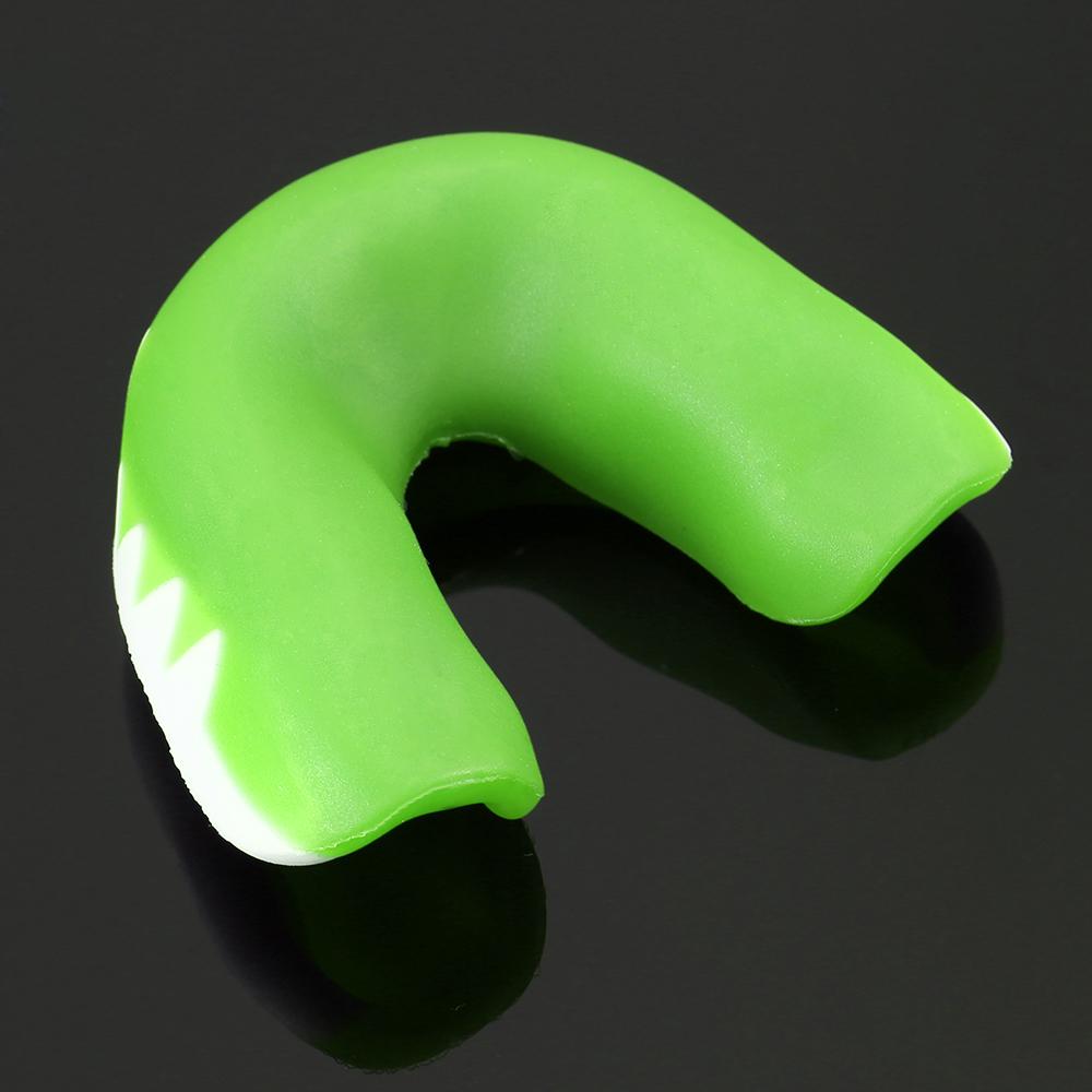 Sport-Mundschutz, Lebensmittelqualität, Zahnschutz, Boxen, Karate, Muay, Sicherheitsmundschutz, Boil and Bite grün