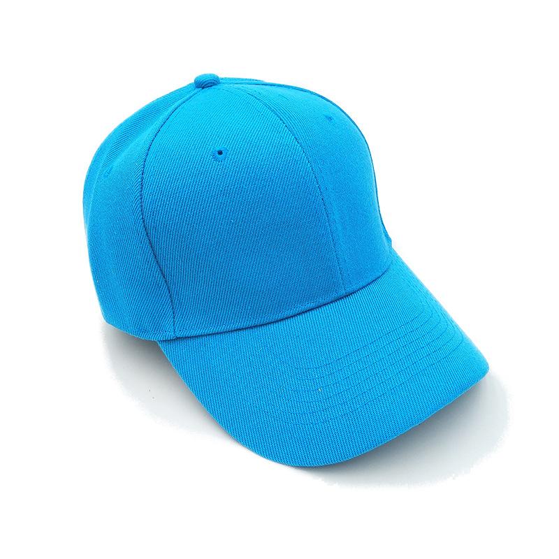 Unisex-Hut, einfarbig, gebogen, Sonnenblende, Hut für den Außenbereich, staubdicht, Baseballkappe, einfarbig, modisch, verstellbar, Freizeitkappen für Männer und Frauen see-blaue