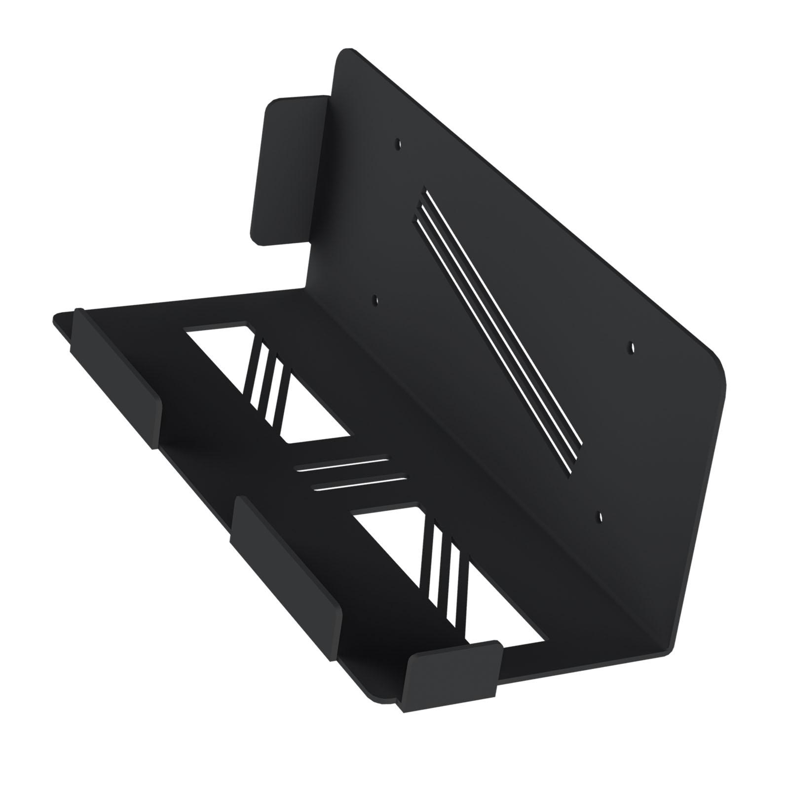 Konsolenhalter Wandmontage Schwebend Hinter TV Wandhalterung für Spielekonsole Controller Kopfhörer schwarz
