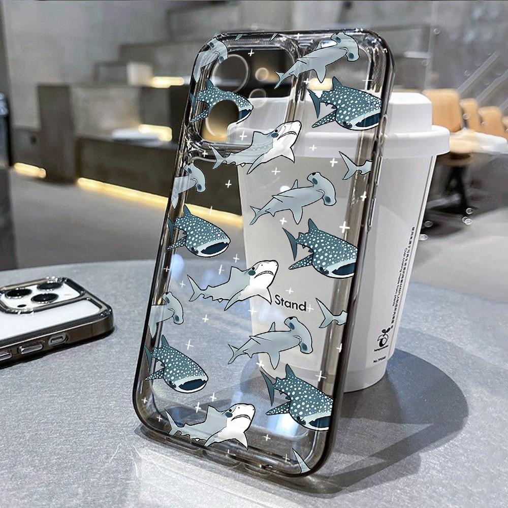 Sommer Ozeantiere Handyhülle Für iPhone 13 Hülle iPhone 11 14 12 15 16 Pro Max XR XS X SE 7 8 Plus Stoßfest Klare Hülle For iPhone 14 Pro