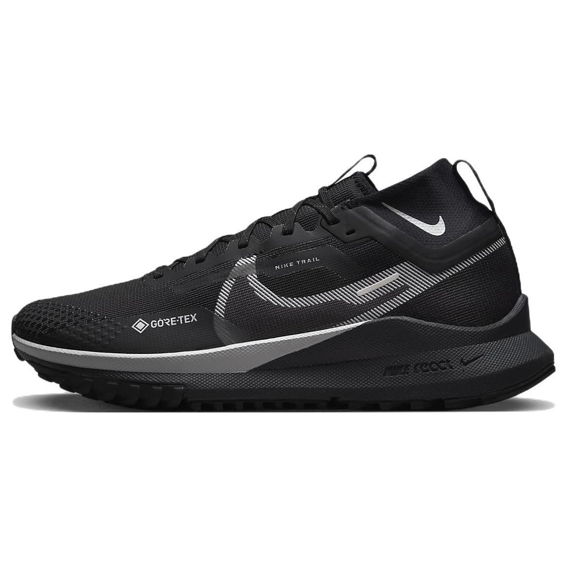 Nike React Pegasus Trail 4 GORE-TEX Schwarz Reflect Silber Herren Sneakers Wolf-Grau DJ7926-001 40