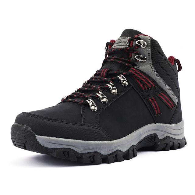 Wasserdichte Wanderschuhe Herren Herbst Winter Rutschfeste Leichte Atmungsaktive Wanderschuhe Outdoor Trekking Wanderschuhe Jagdschuhe 47 black