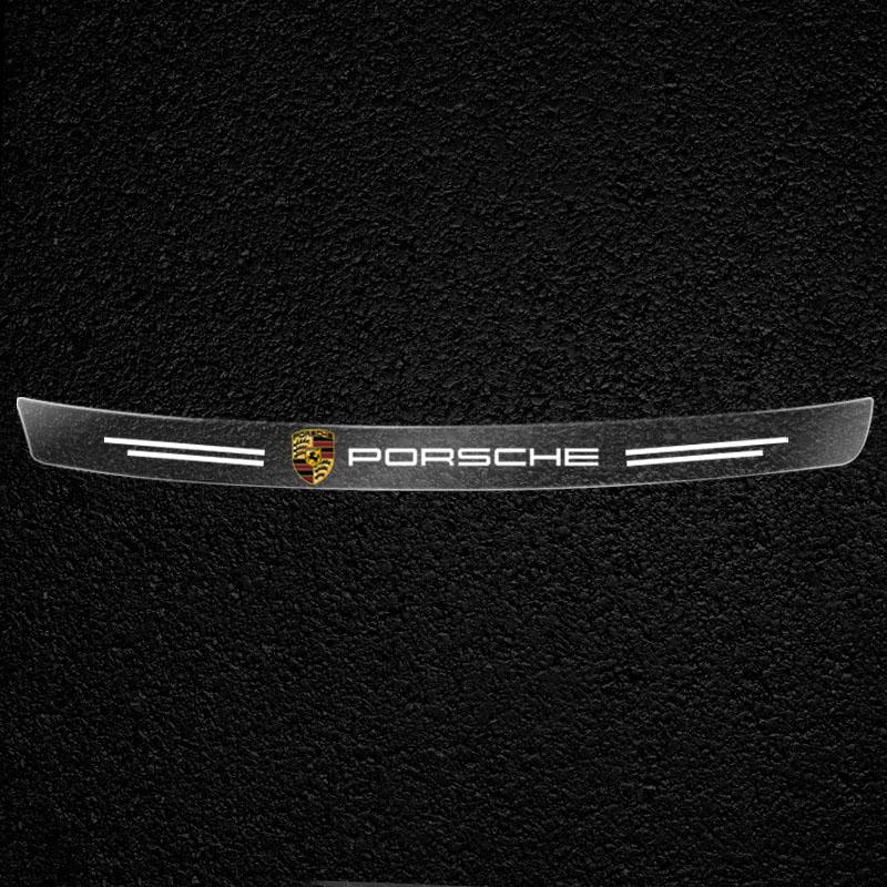 1 Stück Transparenter Auto Kofferraum Emblem Schutzaufkleber Autozubehör Für Porsche Boxster Cayenne Panamera Macan Cayman 911 918 996 917 991