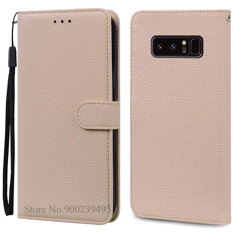 Note 8 Hülle für Samsung Galaxy Note 8 Hülle N950F N950 Brieftasche Leder Flip Hülle für Samsung Note8 Hülle Buch Cover Coque Fundas For Samsung Note 8 beige