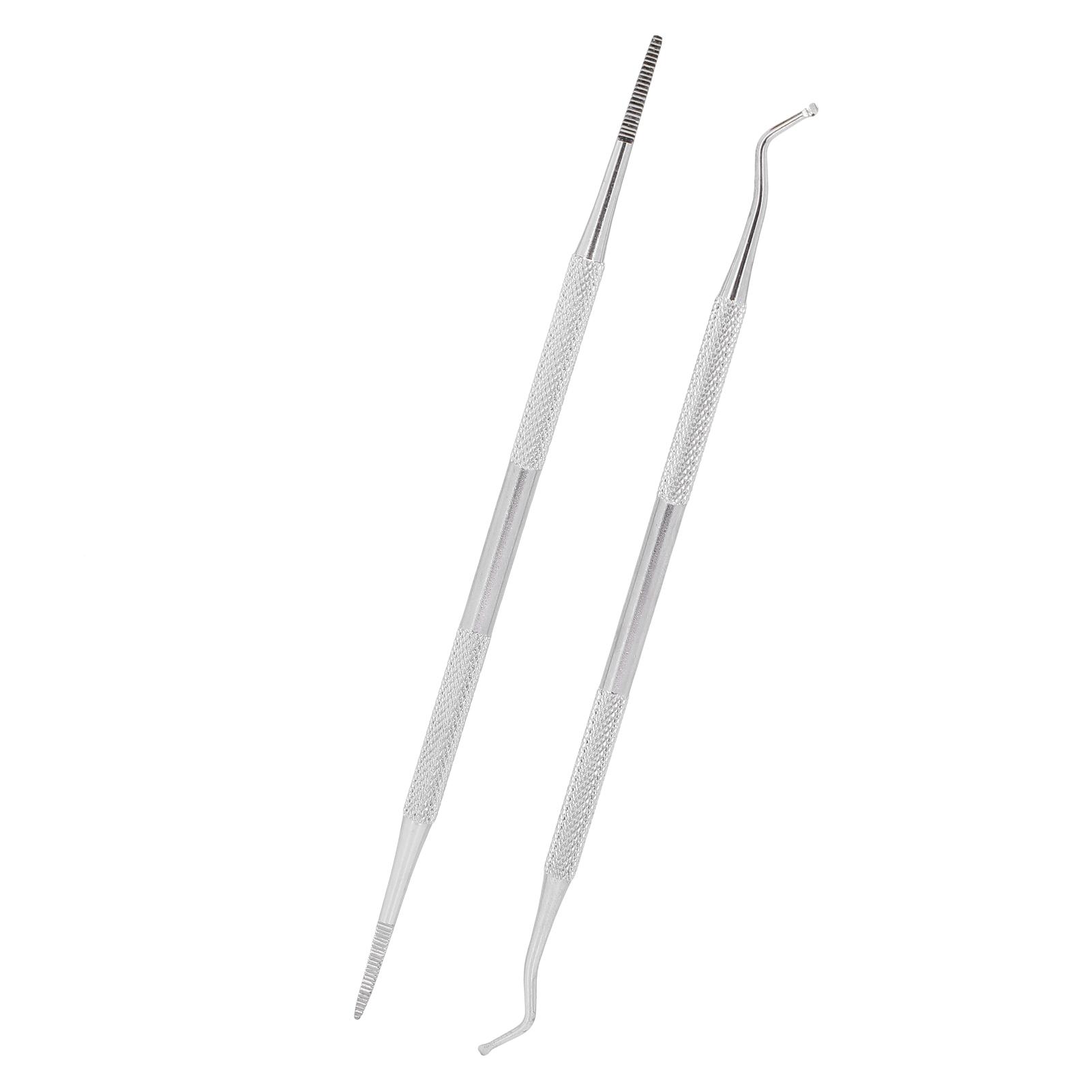 2 stücke Eingewachsene Zehennägel Werkzeuge Edelstahl Nagel Picker Dual Enden Nagel Datei Zehennagel Reiniger Werkzeuge