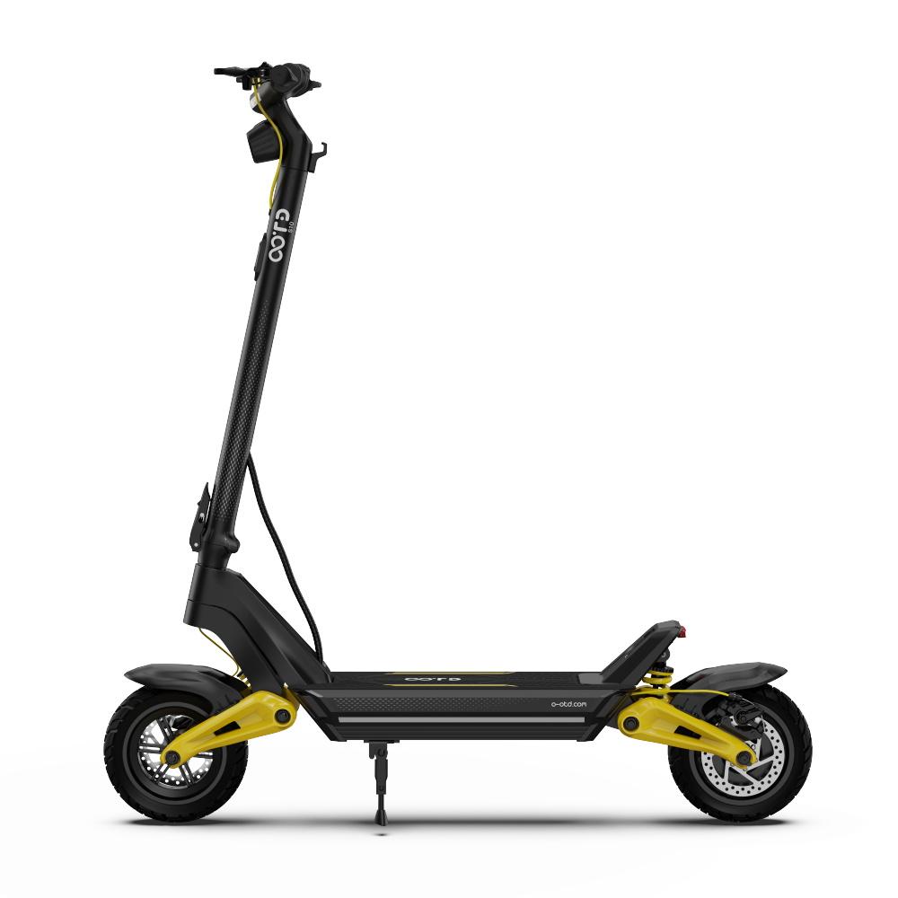 OOTD S10 Foldable Electric Scooter 48V 20AH Battery 1400W Motor 10 Inch Tire Range 70 KM Max Speed 55 km/h E-Scooter 48V 20Ah schwarz/gelb