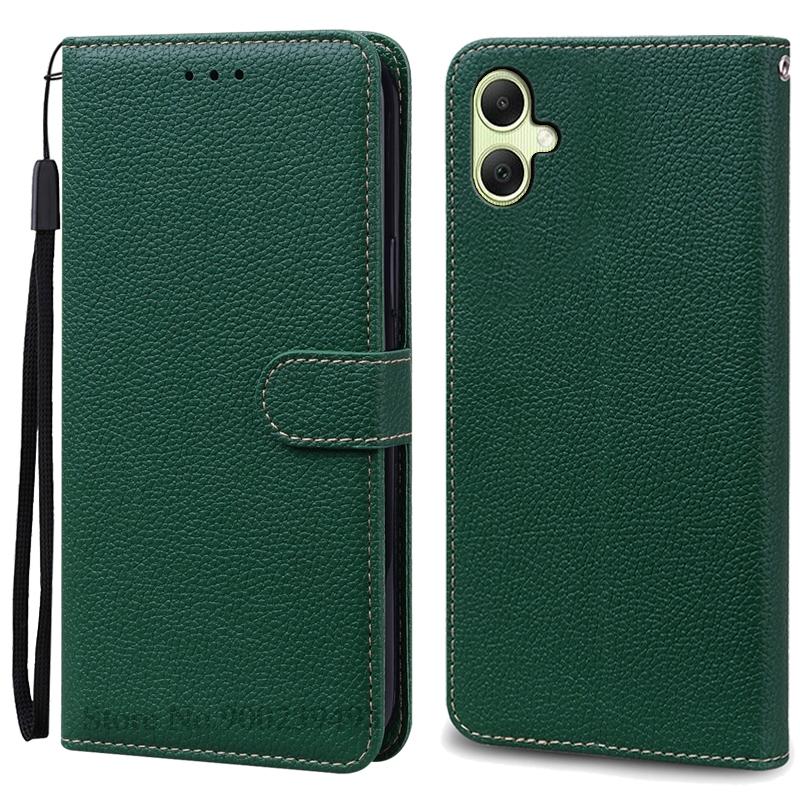 A07 Hülle Für Samsung Galaxy A07 Hülle Brieftasche Leder Klapphülle Für Samsung A07 Hülle A075F SM-A075F/DS A075B Handyhülle Fundas For Samsung A07 4G dunkelgrüne