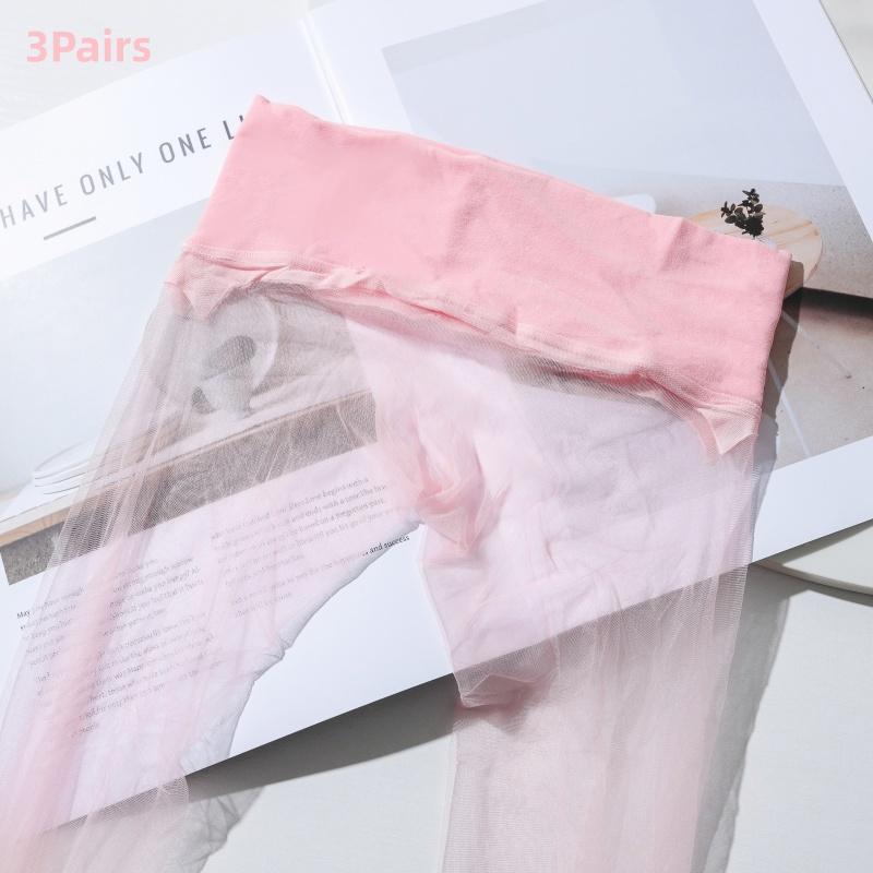 1D Transparente Strumpfhose Damen Nahtlose Strumpfhose Ultra-Dünne Nylonstrumpfhose Durchsichtig Bis Zum Zeh Strümpfe Damen Sexy Strumpfhose Niedrige Taille L white