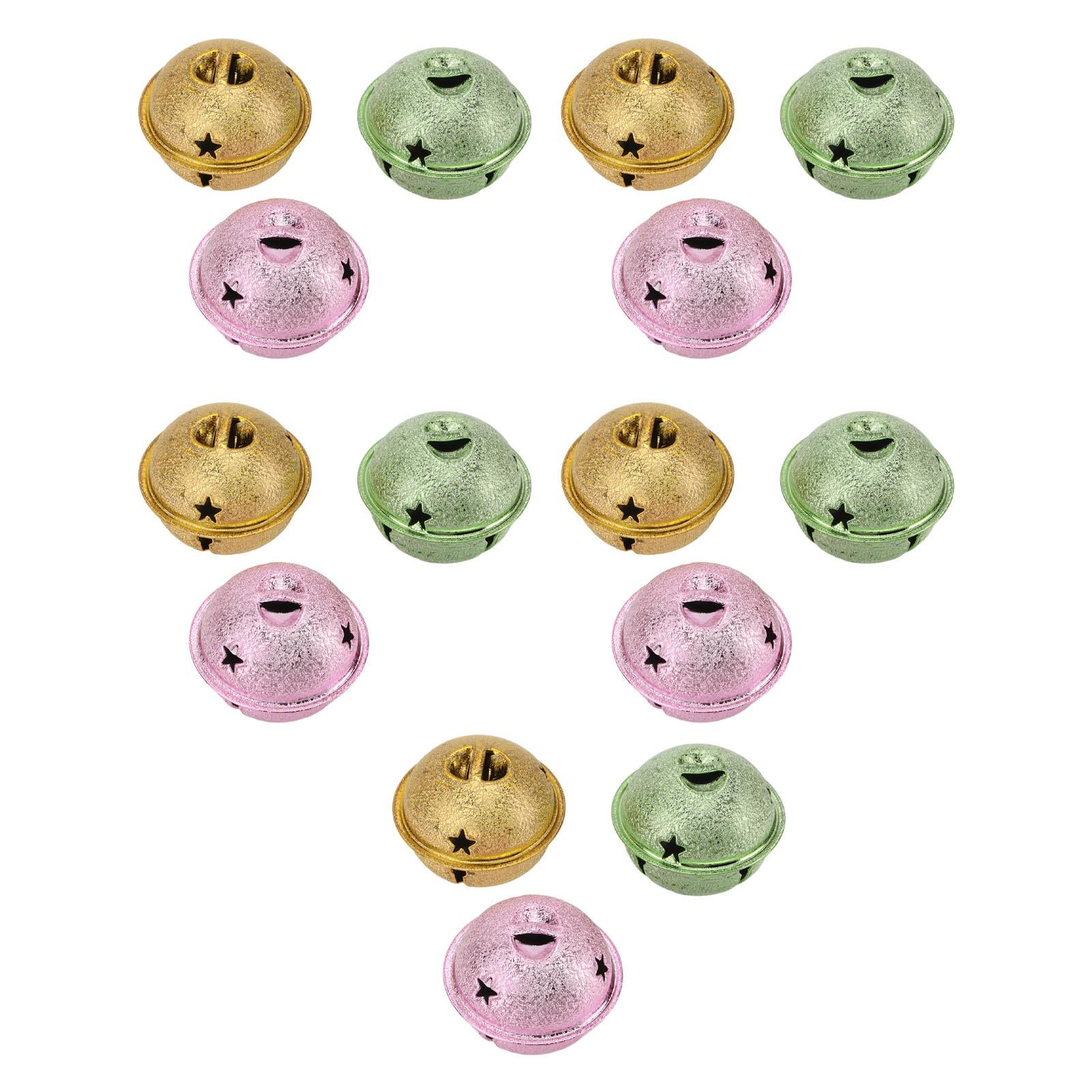 15 Stück Weihnachts-Bastelglöckchen Jingle Bell für DIY Armband Fußkettchen Halskette Schmuckherstellung 40mm