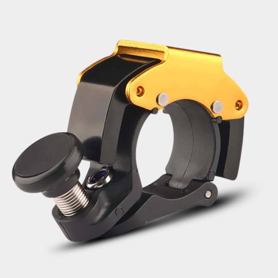 Outdoor Fahrradklingel Edelstahl Fahrrad Autoklingel Fahrrad Radfahren Zubehör Rennrad Kinderfahrrad gelb