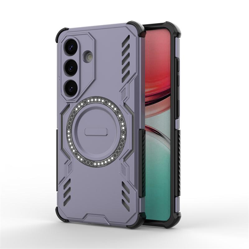 Für Samsung Galaxy S26 Hülle Samsung S26 Pro S26Plus Armor Magnetische Adsorption Kabellose Ladehülle Für Samsung S26 Ultra Hülle For Samsung S26Ultra violett