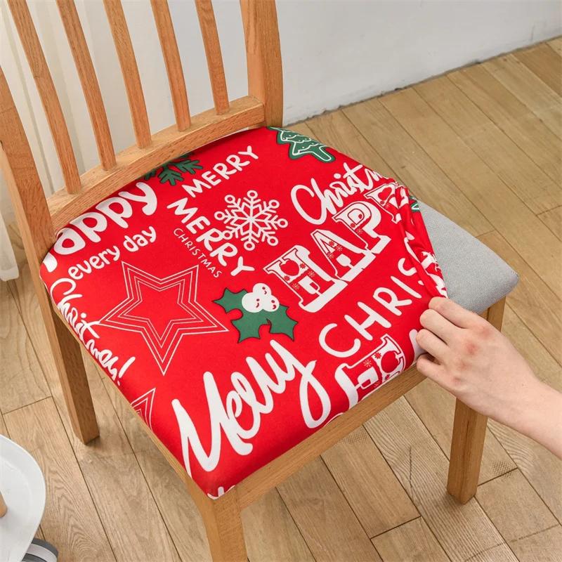 Stretch Stuhlhussen Esszimmerstühle Überzug Sitzbezüge Abnehmbar Elastisch Bedruckt Stühle Schoner für Wohnzimmer 1pc red