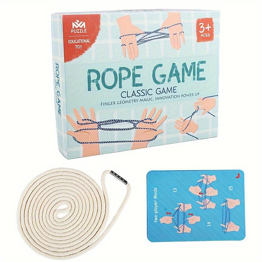 Katzenwiege Saiten-Finger-Spiel Spielzeug Hand-Schnur Blumen-Seil-Spiel Feinmotorik-Training Pädagogisches Puzzle Spielzeug erstellen