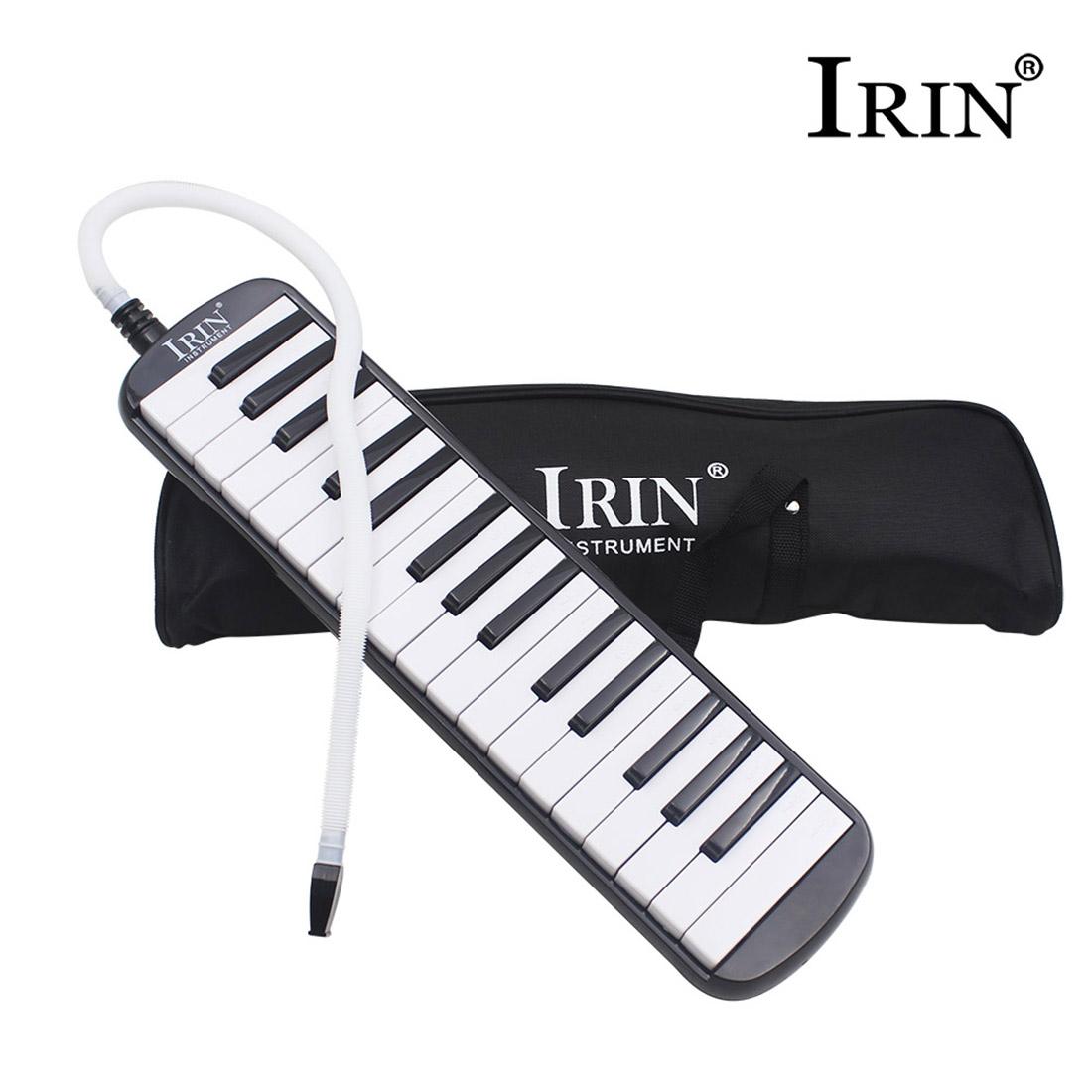 32 Klaviertasten Melodica Musikinstrument für Musikliebhaber Anfänger Geschenk mit Tragetasche schwarz