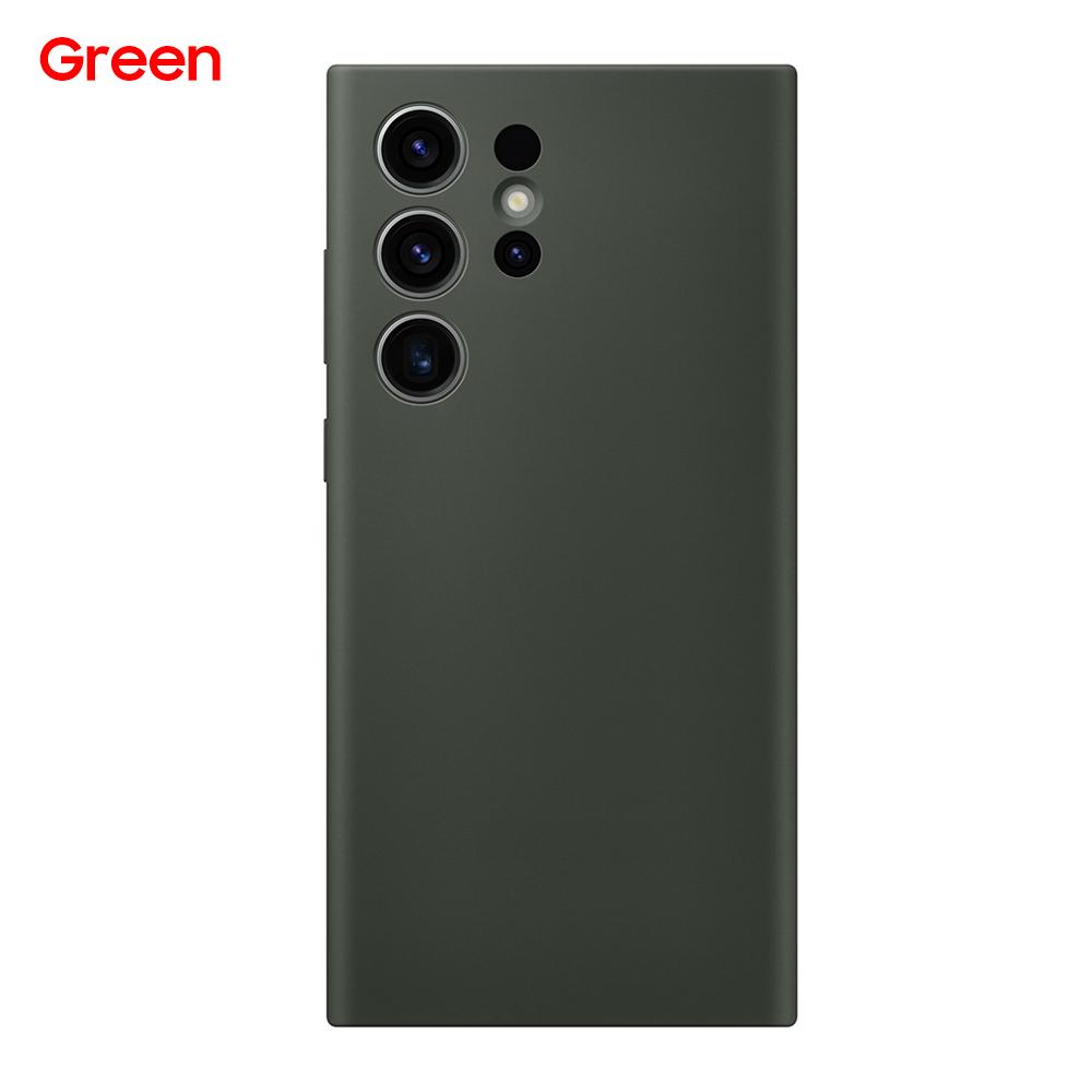 Samsung Original Silikon Handyhülle für Samsung Galaxy S23 Ultra S23Ultra Vollschutz Handyhülle grün