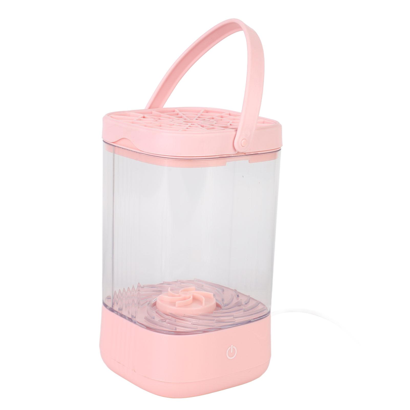 Elektrischer Make-up-Pinselreiniger 7000 U/min Automatische Make-up-Pinselreinigungsmaschine Tragbarer Make-up-Pinsel rosa