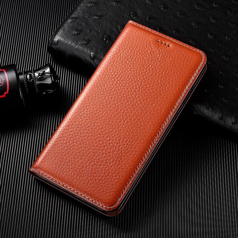 Luxus Echtleder Hülle für Samsung Galaxy S25 S24 S23 S22 S21 S20 Ultra FE S10 S10e S9 S8 Plus Flip Slot Brieftasche Cover coque For Galaxy S25 Plus braun