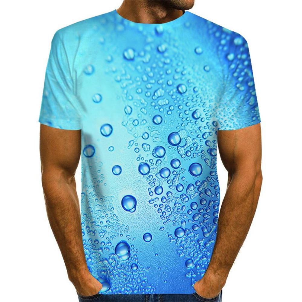 Sommer Cool Fashion 3D Bier Druck T-Shirt Herren Persönlichkeit Graphic Tee Casual Kurzarm Shirts Tops Plus Größe 100-6XL M