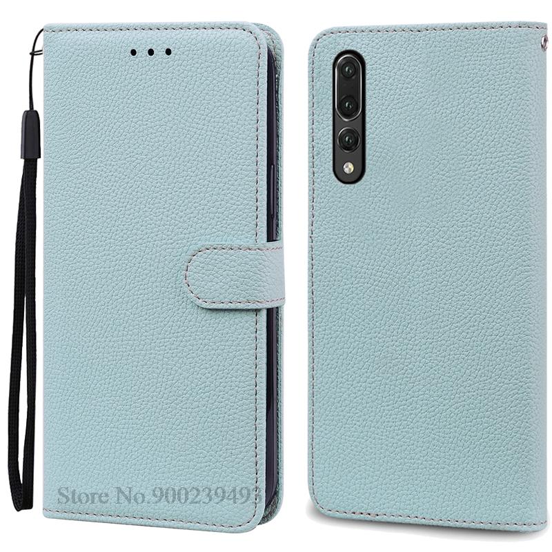 Für Huawei P20 Fall Huawei P20 Pro Abdeckungen Coque Für Huawei P20 Pro Fall Brieftasche Flip Leder Abdeckung Für Huawei P 20 Pro Fall Etui For Huawei P20 hellblaue