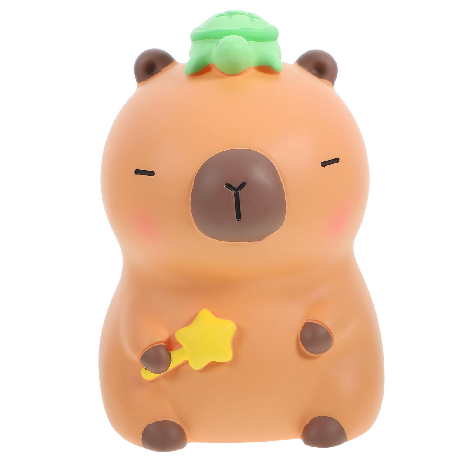 Capybara Sparschwein Dekoration für Schlafzimmer Tier geformt Haushalt Kind Geld Vinyl klar Banken Kinder