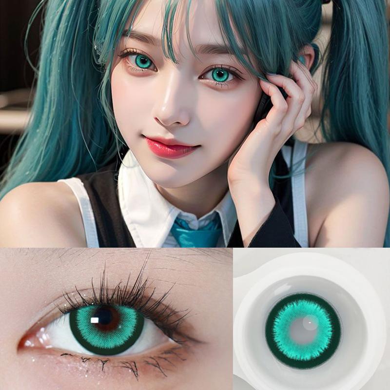 Abgestufte farbige Kontaktlinsen JeweLens 2 Stück Anime Cosplay -3.00