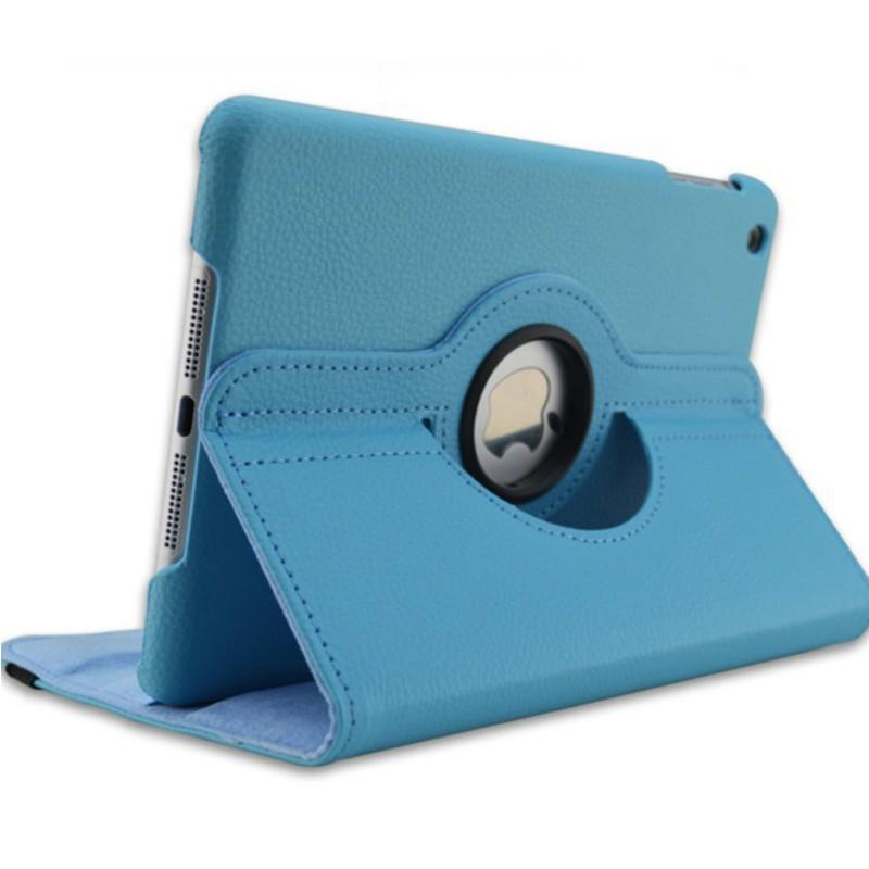 360 Grad drehbare Hülle für iPad Air 2 Air 1 9.7'' Smart Lederständer für iPad 9. Generation 10.2 Air4 Air5 2021 Hülle Funda For Air 3 Pro(10.5) himmelblaue