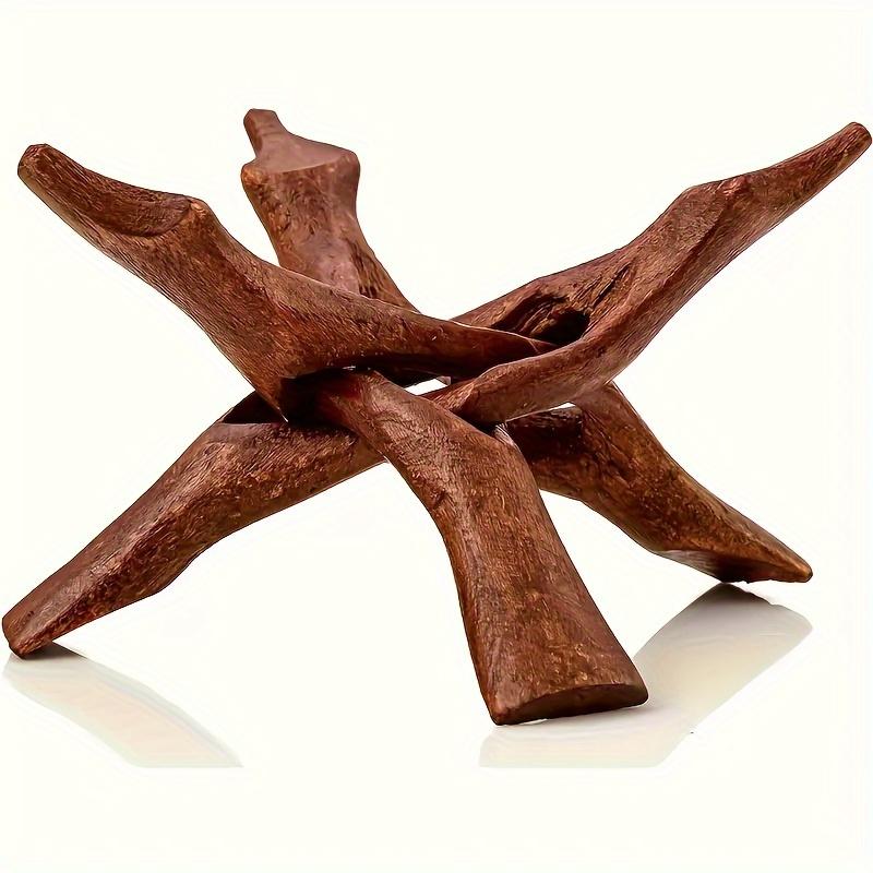 1 Stk. Stativ-Ausstellungsständer, Schlangen-Stativ, Abalone-Muschelständer, Holzhandwerk, Heimhandwerk, Dekorationsständer wooden