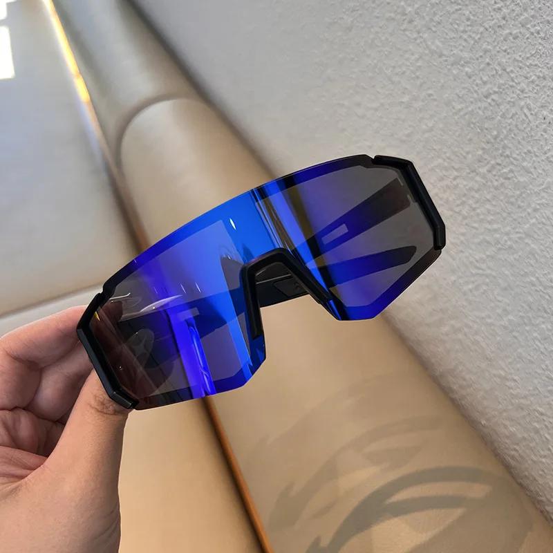 Herren Mode Outdoor Reit-Sonnenbrille Outdoor UV400 Sonnenbrille Skifahren Bergsteigen Reiten Winddichte Brille Laufbrille as picture