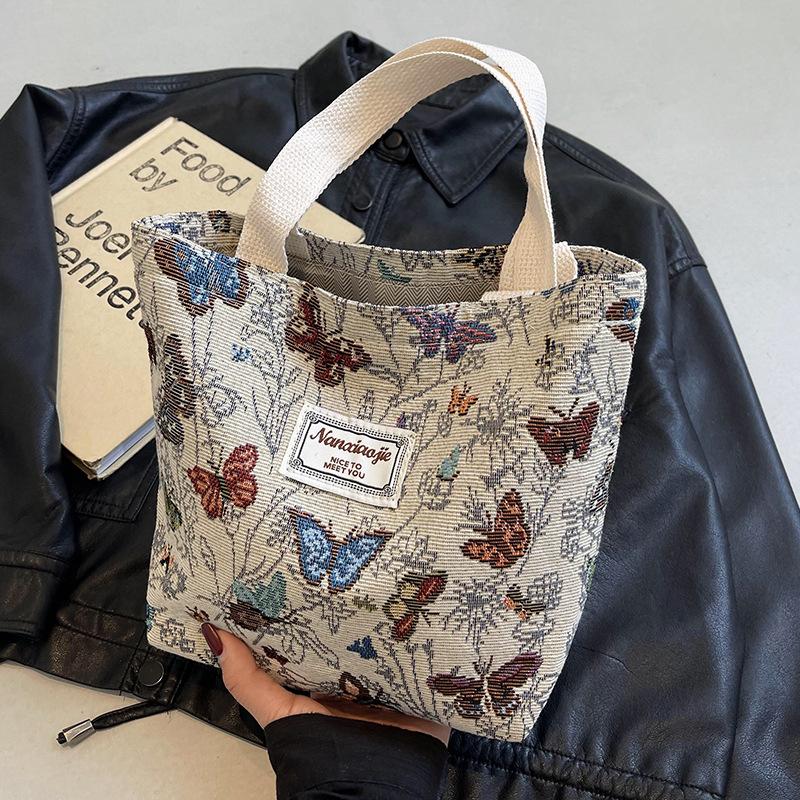 Canvas-Taschen für Gymnasiasten für den Unterricht, neue Pendler-Tragetaschen für Frauen, modische Ein-Schulter-Mama-Taschen gray
