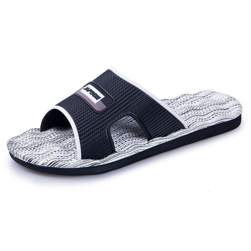 Trendige Schuhe für Herren, Sommer-Hausschuhe, Outdoor-Casual-Strand-Hausschuhe, Trend zu personalisierten Flip-Flop-Sandalen, Flip-Flops, rutschfeste Schuhe 47 weiß