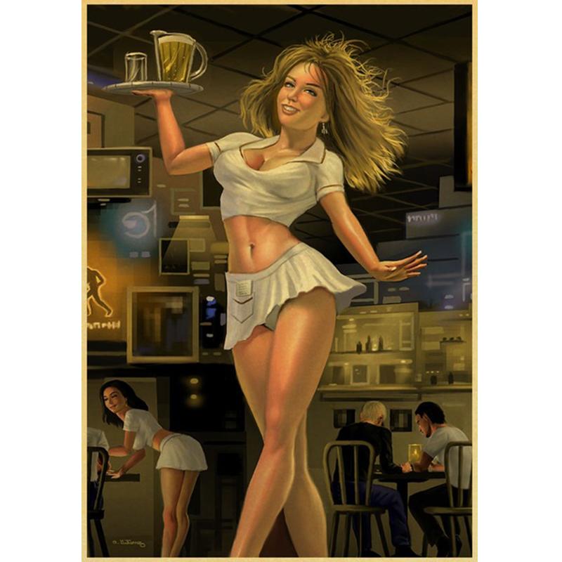 5D Diamant Malerei Sexy Mädchen Poster Diamant DIY Stickerei Wand Kunst Wohnkultur Full Round 30X40CM gelb
