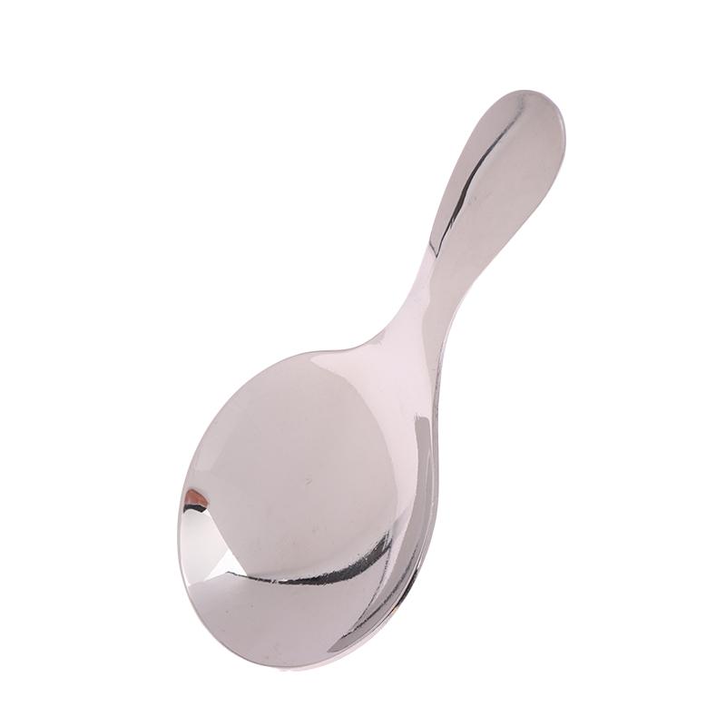 Salzlöffel Mini Zucker Gewürz Löffel Kurzer Griff Runder Kopf Edelstahl Löffel Tee Kaffee Messlöffel Löffel Für Küchenzubehör silber