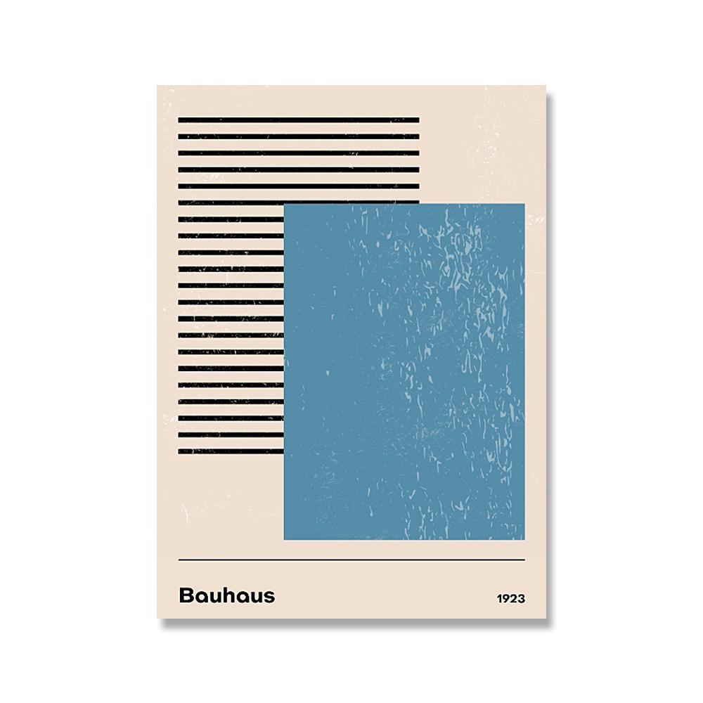 Bauhaus-Ausstellung, einzigartige geometrische Poster, minimalistische Kunst, Leinwanddrucke, abstrakte Gemälde, Wohnzimmer-Wandbilder, Heimdekoration 70x100cm No Framed