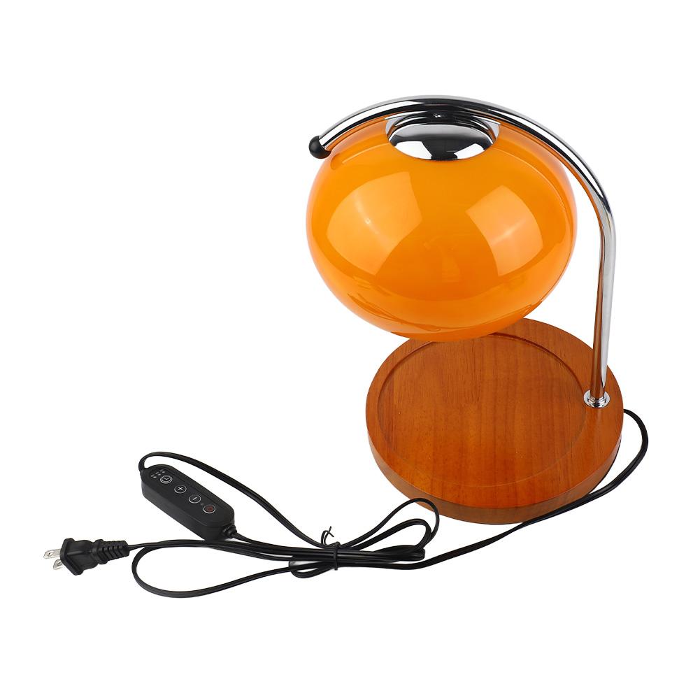 Kerze Wärmer Lampe Holz Rack Eisen Stehen Glas Lampenschirm Dekorative Retro Kerze Schmelzen Lampe mit orange