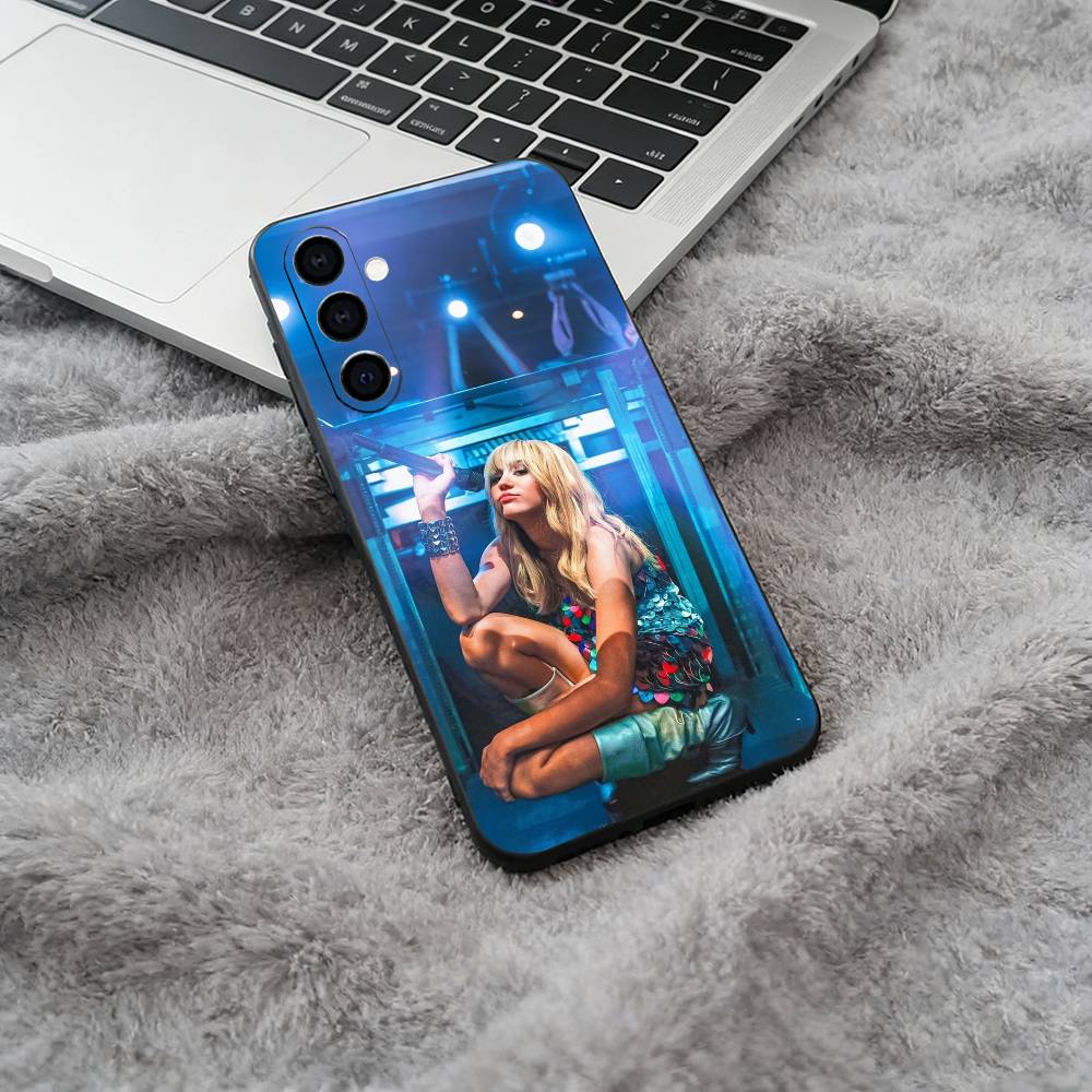 H-Hannah-M-Montana Weiche Silikon-Handyhülle für Samsung Galaxy A73/A71/A72/A70/A53/A52/A51 - Schwarz Samsung a714g