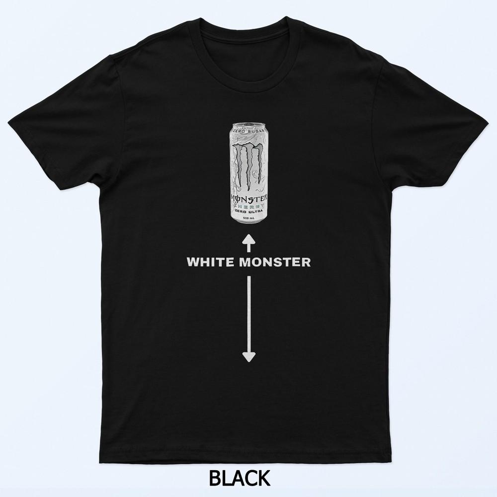 Weißes Monster Lustiger Witz Mann Freunde T-Shirts T-Shirt Sommer Baumwolle Übergröße Y2k Herren Kurzarm Outfit Bequeme Sportkleidung XXXL