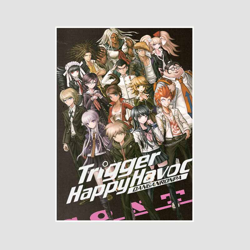 Retro Weiß Papier Cartoon Figur Poster Ästhetischen Klassische Spiel Danganronpa Poster Wand Dekor Home Zimmer Bar Cafe Dekoration Kunst Malerei 42x30cm