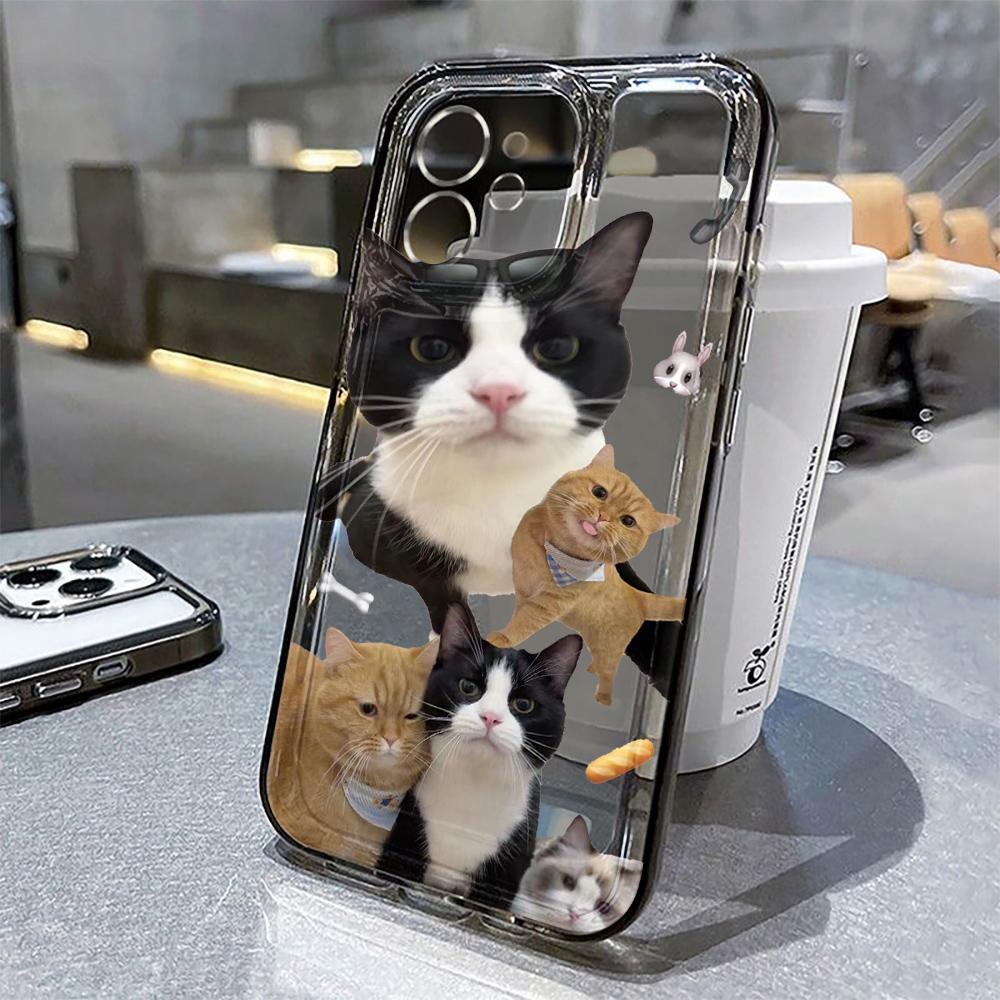 Liebliche Katze Weiche Handyhülle Für iPhone 14 Pro Hülle iPhone 12 13 15 11 Pro Max X XR XS 7 8 15 Plus SE SE3 Cartoon Niedliche Hülle For iPhone 13 Pro