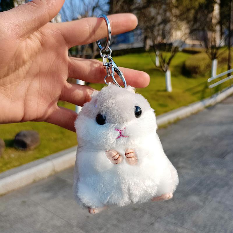 Neue Niedliche Plüschtiere Kawaii Tasche Rucksack Anhänger Schlüsselanhänger Kuscheltiere Kinderspielzeug Für Kinder Mädchen Geburtstagsgeschenk Hamsterpuppe