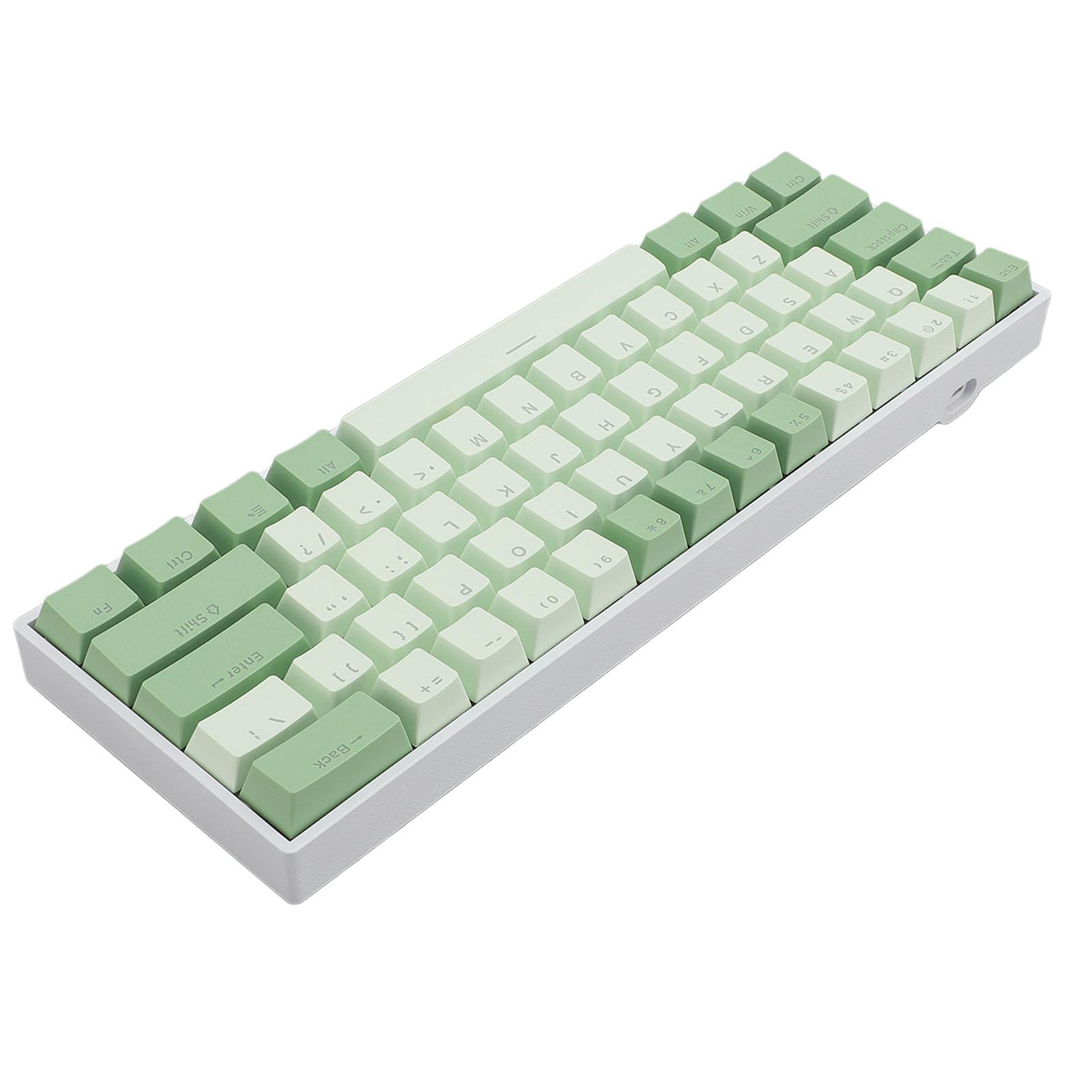 Blau Schalter Mechanische Tastatur 61 Tasten 60 prozent Tastatur Drei Modus RGB Hintergrundbeleuchtung für Harmony